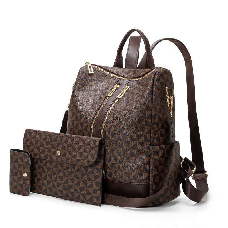 Lacel Urwebin The Versatile Backpack Offers Ample Storage, While the Matching Wallet and Pouch Keep Essentials Organized.