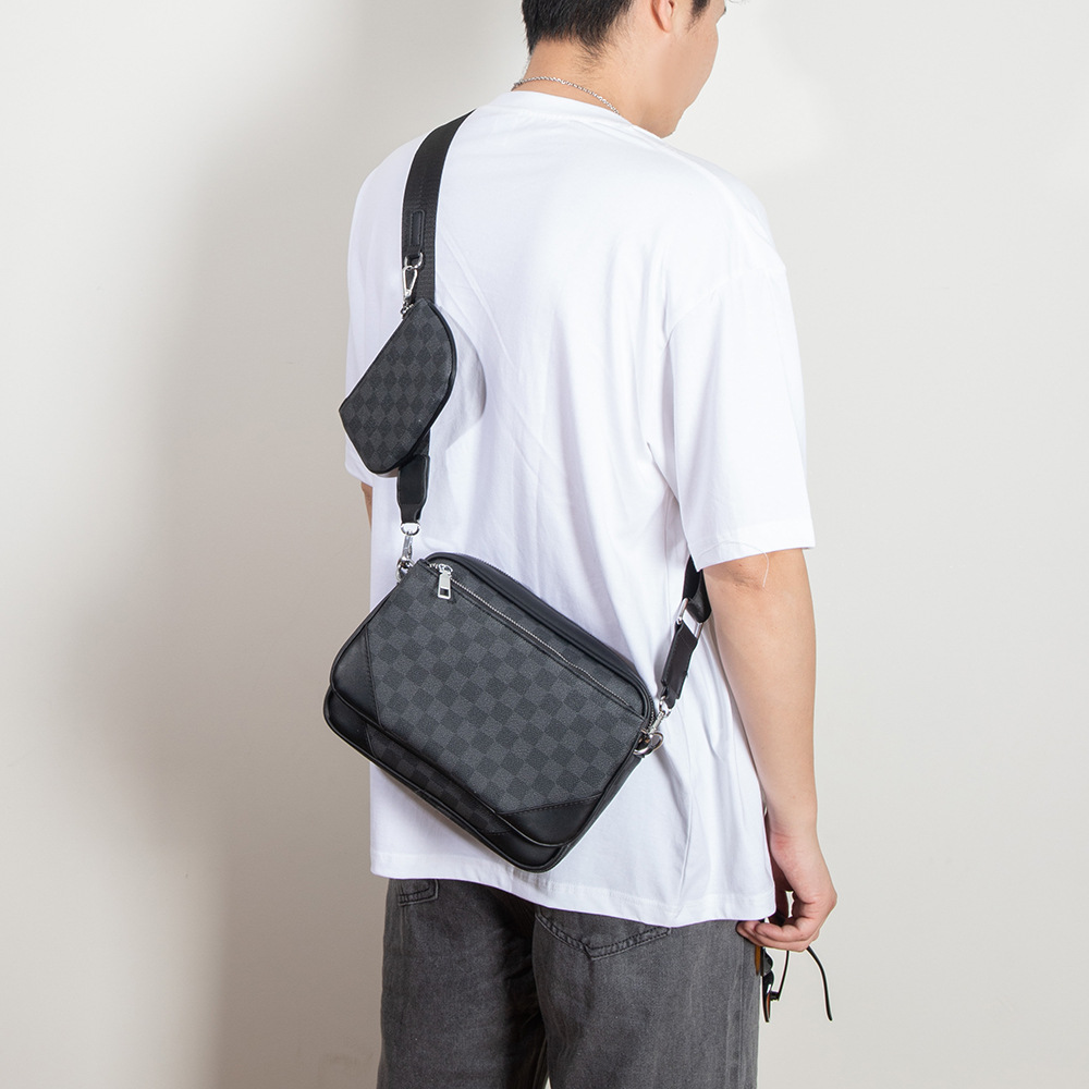 Lacel Urwebin Cross Body designer bag for men Fashion Trendy Brand Three Piece Set Men's Bags Combination Messenger Single Shoulder Crossbody Lar