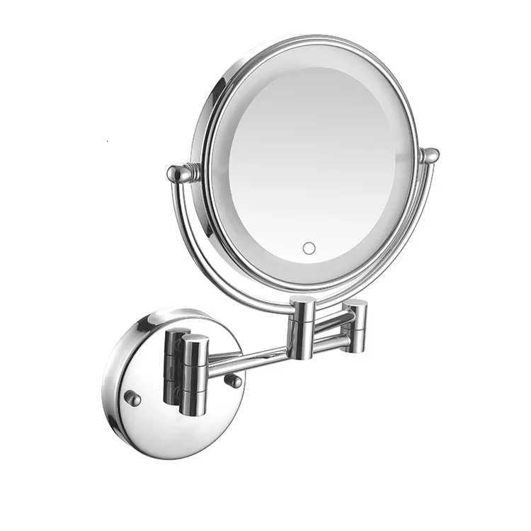 Decorative Mirrors Bathroom 8-inch Folding Rotating Telescopic Makeup Mirror Wall Hanging Double-sided Magnifying Beauty Mirrors Z250807