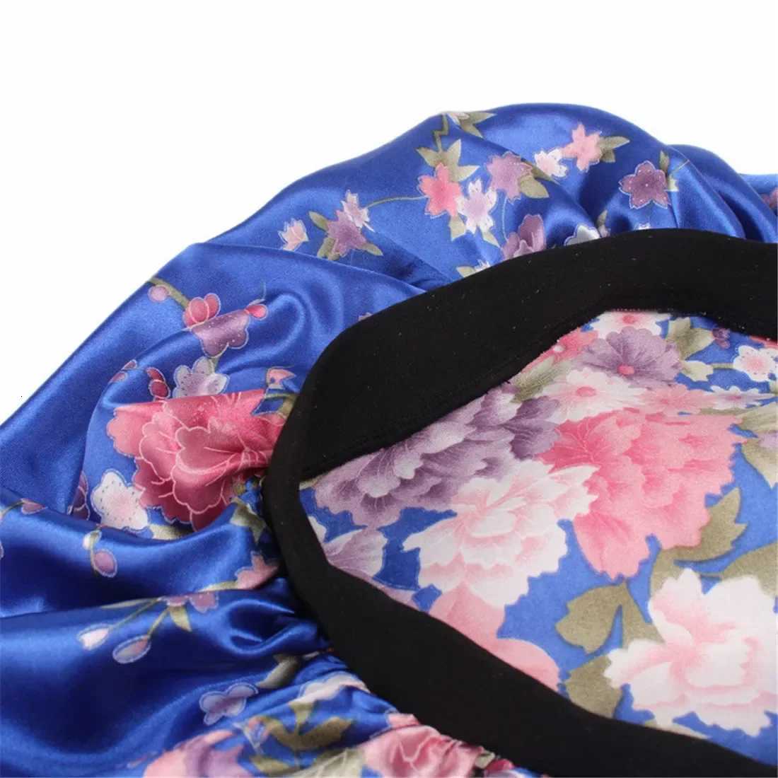 New Satin Hair Caps for Sleeping Women Bath Double Layer Headwear Cover Hat Curly Hair Styling Accessories Hair Cap for Sleeping Z250808