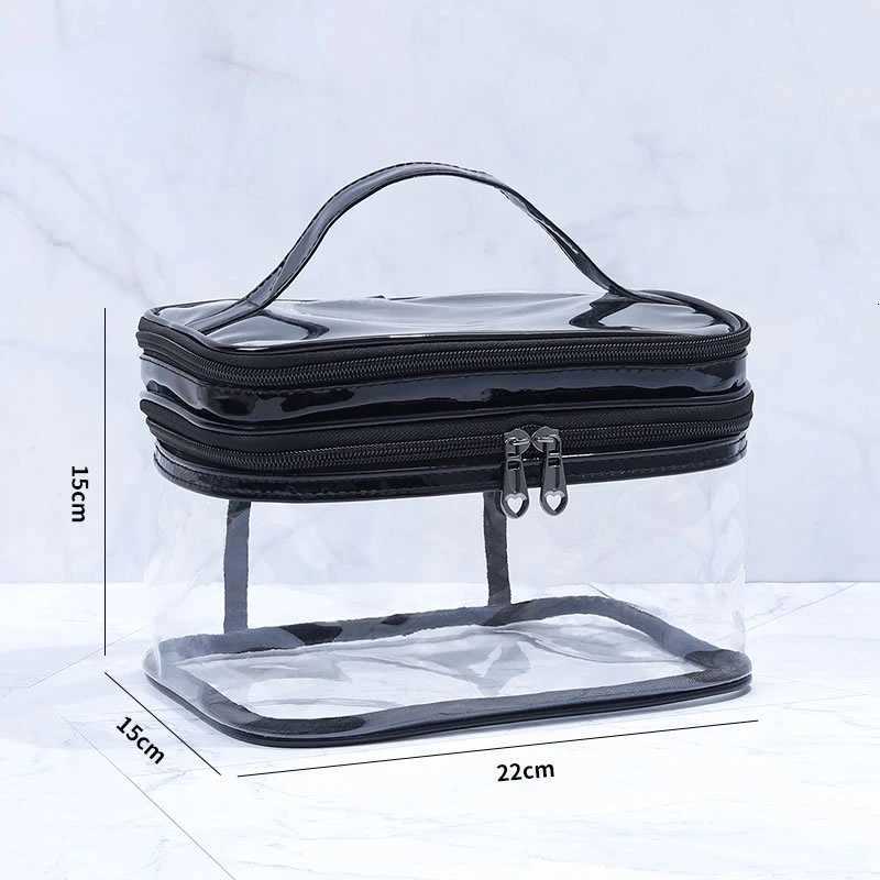 Transparent Cosmetic Bag Fem Net Celebrity Large-capacity Travel Girl Portable Waterproof W Bag Storage Bag Y250808