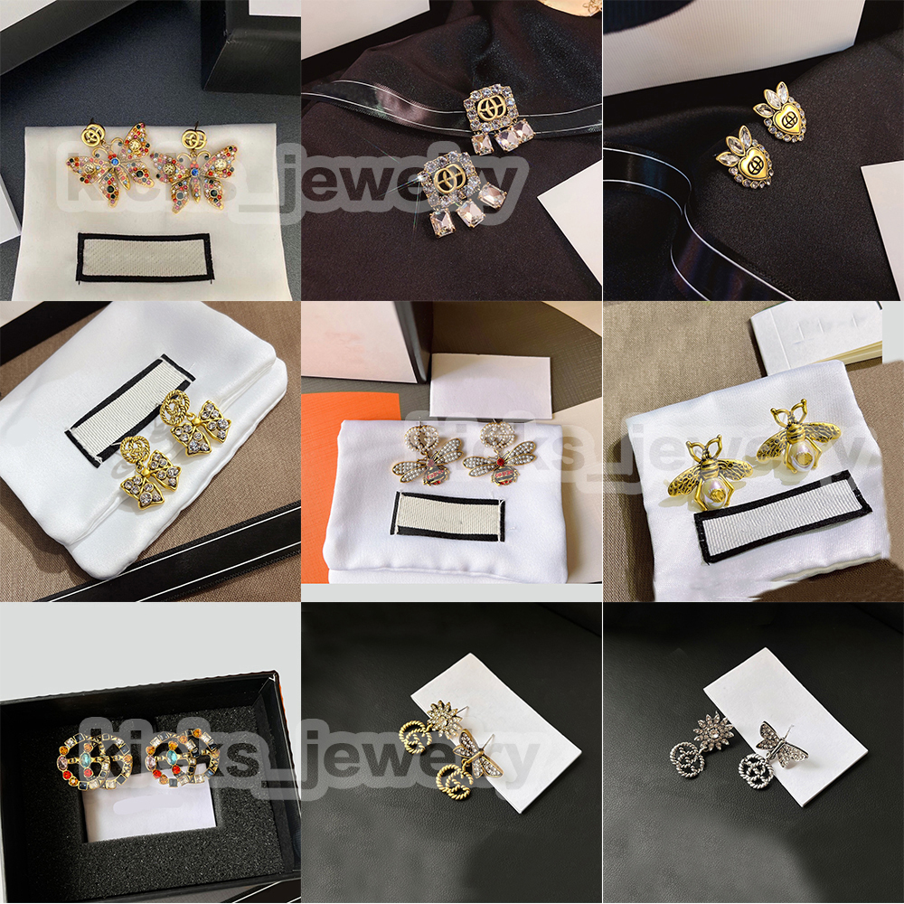 Fashion classic earrings letter earrings butterfly earrings heart earrings classical earrings birthday party gift Christmas gift