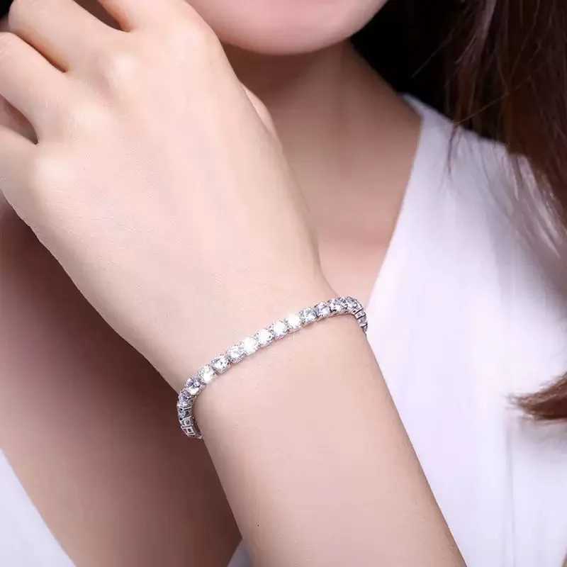4mm Zirconia Chain Tennis Bracelets for Women in Stainless Steel Gold/Silver Color 16/18 cm Wristband Pulsera Luxury Jewelry Gifts Z250807