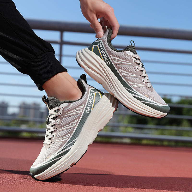 Men's running 2025 new autumn breathable sports men's thick-soled lightweight shock-absorbing leisure travel shoes