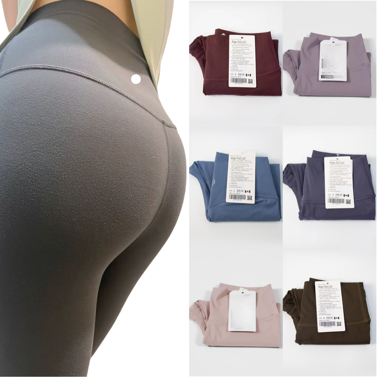 2025 5A Yoga align leggings Women pants Outfits Lady Sports yoga Fashion Ladies Exercise Fitness Wear Girls Running Ninth Pants luluness lemonlies leggings Pant