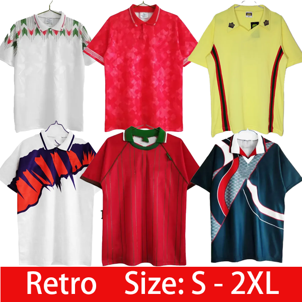 Wales Soccer Jerseys JAMES BALE Welsh Football Shirts Classic retro JOHNSON N.WILLIAMS RODON T.ROBERTS CABANGO LEVITT MOORE THOMAS Men football 595