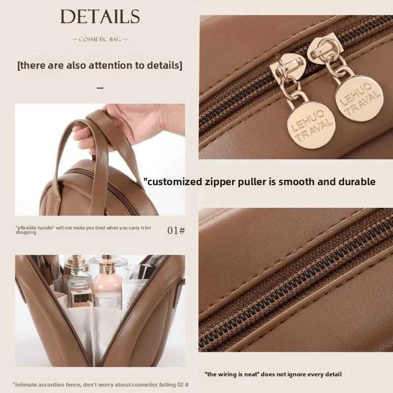 Maillard Handheld Makeup Bag for Wen 2025 New Style Travel High End Light Luxury High End Portable Large Capacity Storage Bag Y250808