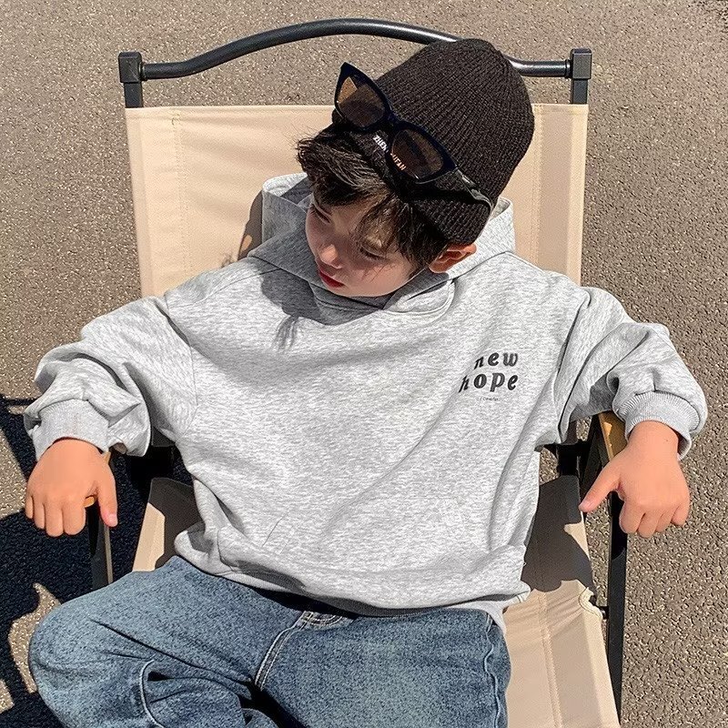 Free Shipping Designer Hoodie For American High Street Boys In Autumn/winter 2025 Hooded Sweatshirt, Loose And Thick Jacket, Suitable For Older Childr