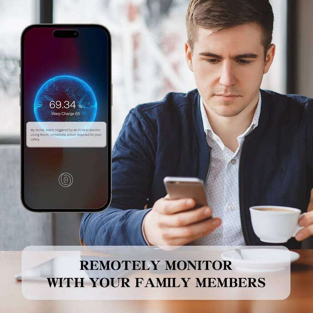 Heat Detector Sealed 10-Year Li-Battery, Reliable Wi-Fi Alarm Tuya APP VH01W