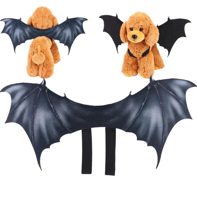 1pc Halloween Pet Party Decorations Cats Ghost Festival Costumes Dogs Bat Wings Cloth Dressup Gifts Christmas 250808