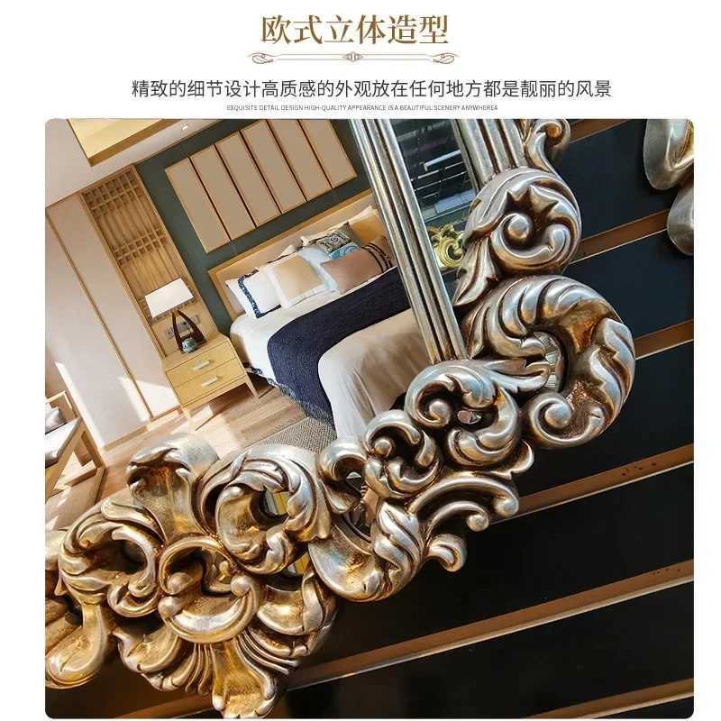 Bathroom Mirror Luxury Living Room Wall Decoration Cosmetic Mirror Wall Hanging Decor Kawaii Mirror Room Decor Aesthetic Z250807