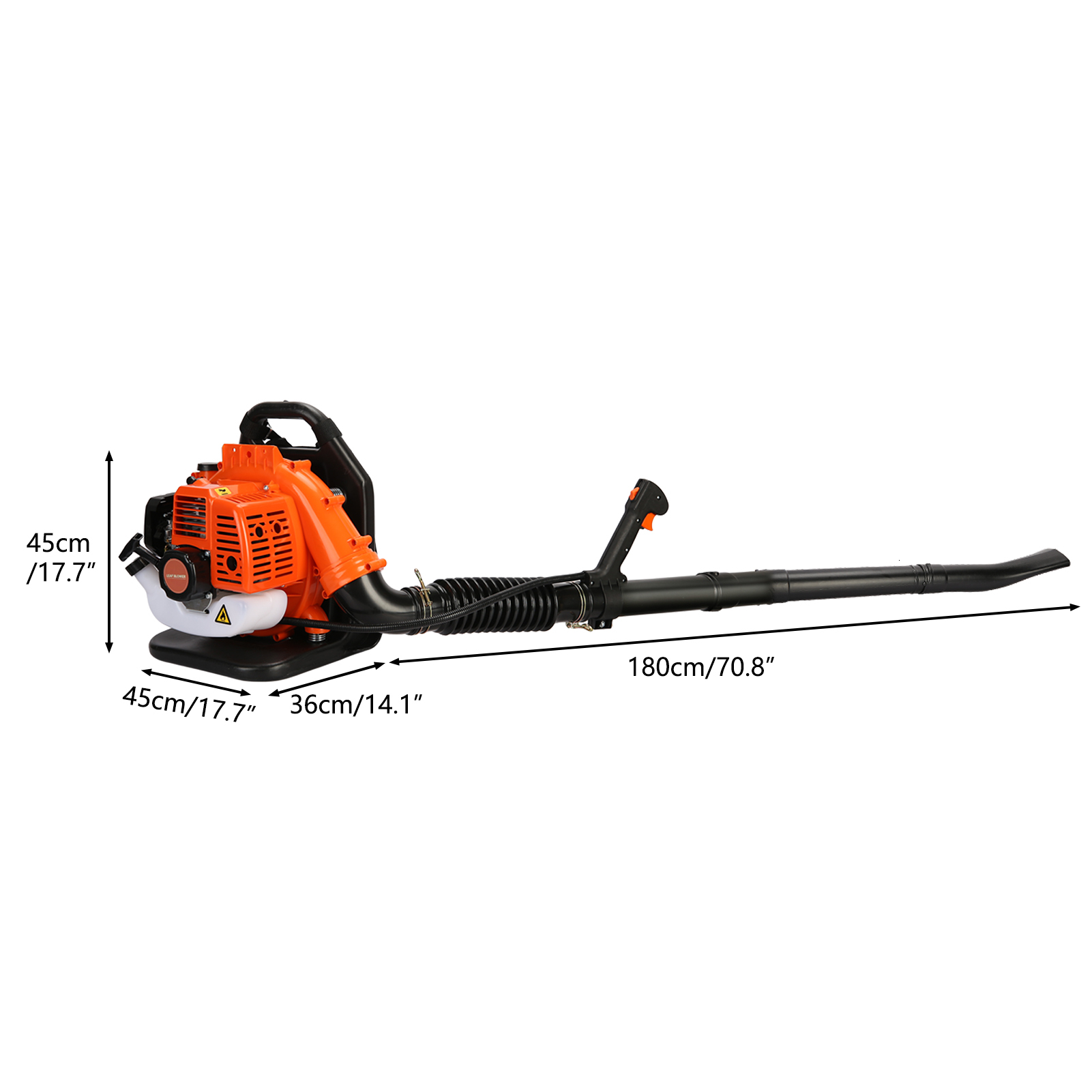 Air-cooled two-stroke gas engine, backpack blade blower, high-power two-stroke strong wind ABS garden backpack style snow blower