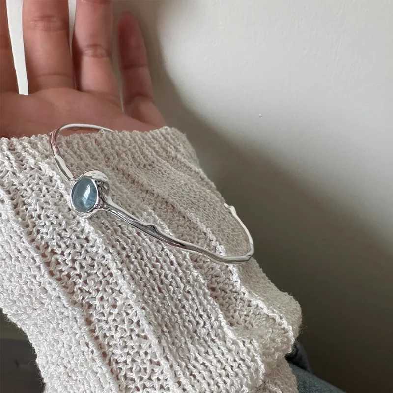 VENTFILLE 925 Sterling Silver Blue Crystal Bracelets for Women Trendy Irregular Branch Versatile Jewelry Party Gift Wholesale Z250807