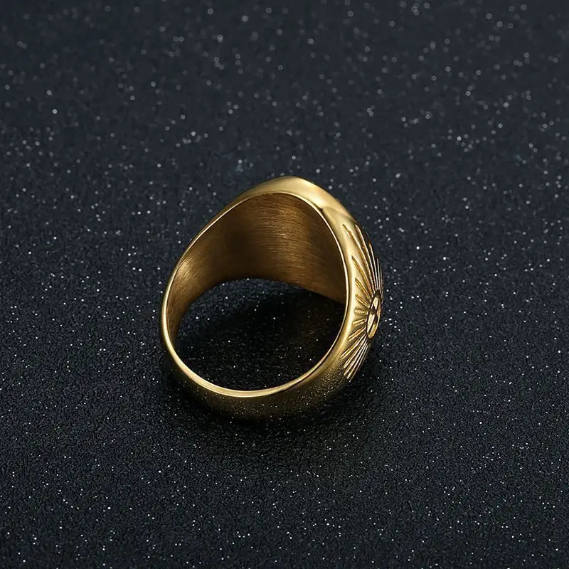 Stainless Steel Hip Hop Bling Christian God Jesus Ring for Men Women Couple Boyfriend Gift Fashion Jewelry 250717