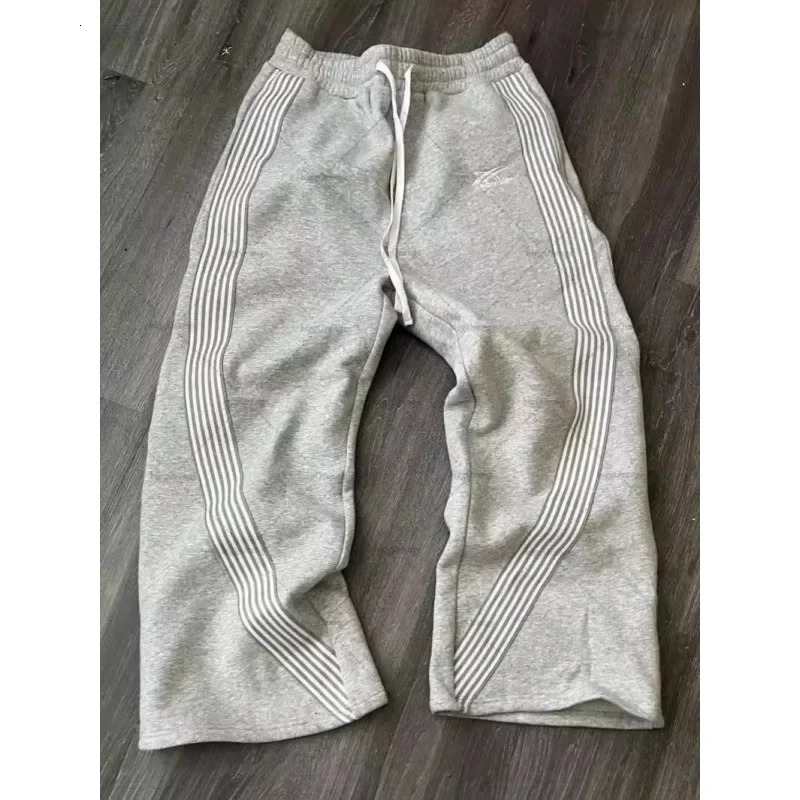 Fashionable Casual Loose Mens Sport Pants Outerwear High Street Straight Leg Large Size Male Pants Arrival Ins Trend 250805