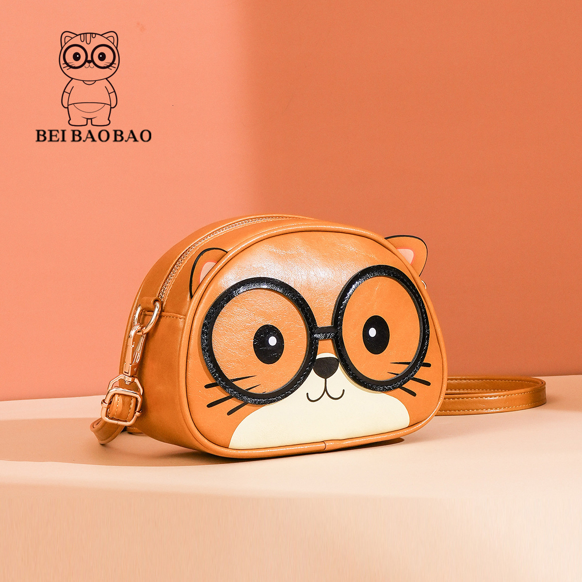 New Niche Design Cartoon Cat Small Round Cute Fashion Single Shoulder Crossbody Bag ddmymoon