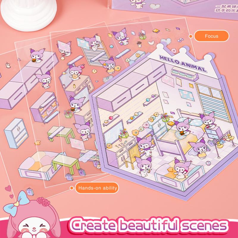 Kids' Interactive Smart Playset: Build Your Own Scenes with Lifelike Paper Decals