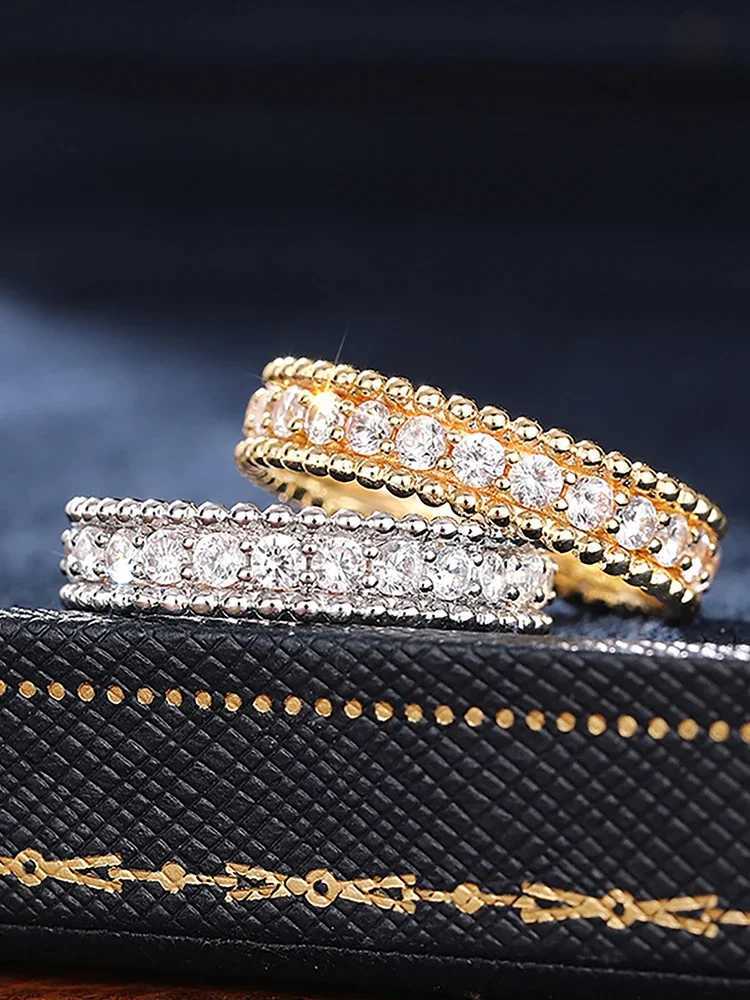 925 Sterling Silver Simple Classic Gorgeous Geometric Zircon Ring For Women Engagement Wedding Luxury High Quality Fine Jewelry Y250808