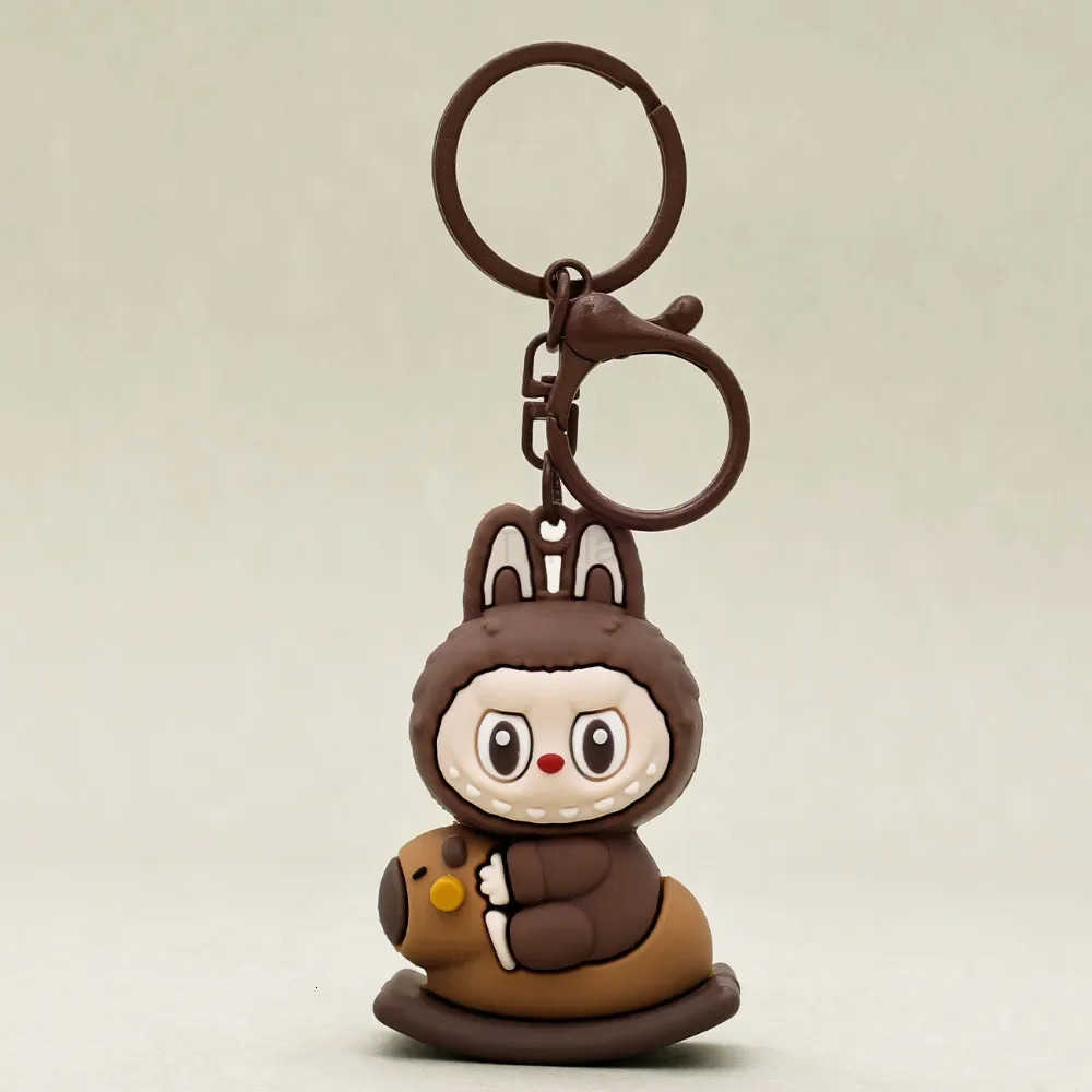 Cartoon Doll Keychain Cute Wooden Horse Couple Student Backpack Pendant Decoration U250808