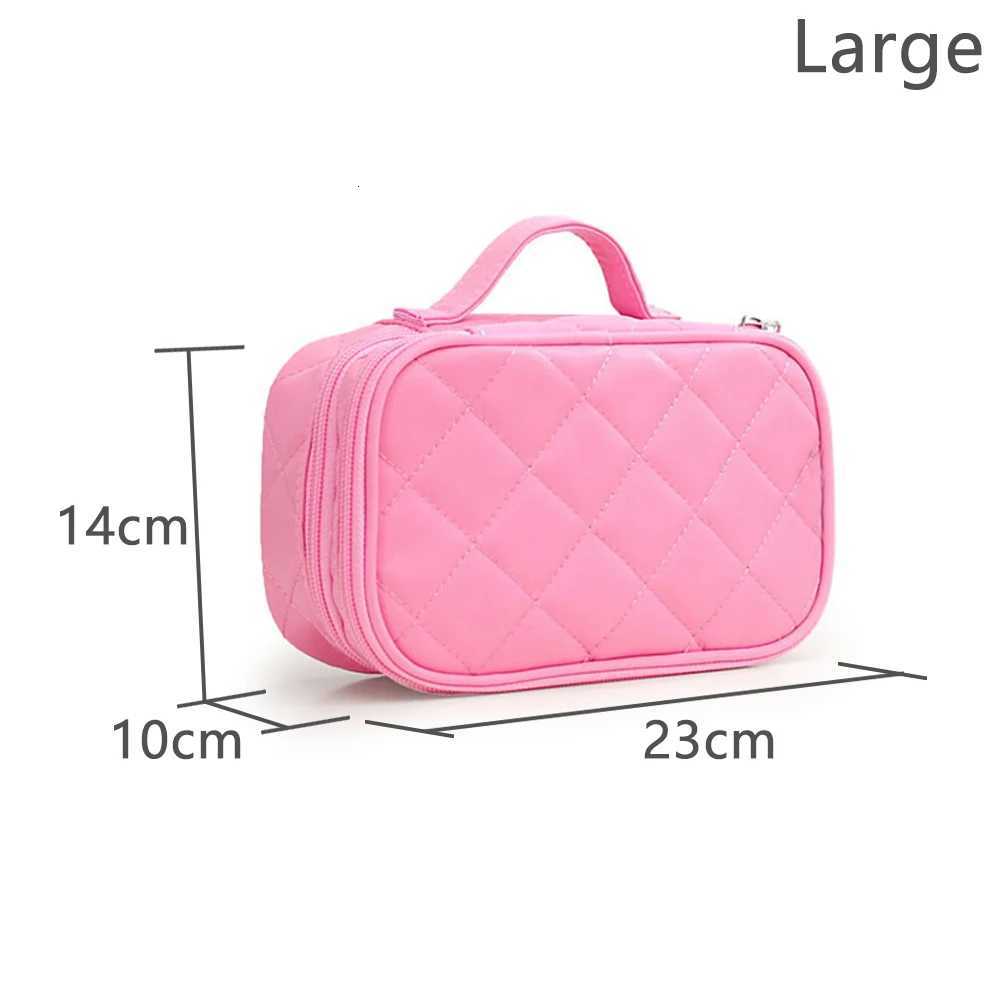Double-Layer Multi-Functional Waterproof Cosmetic Bag Large Capacity Outdoor Travel Ladies Makeup Storage Bag Y250808