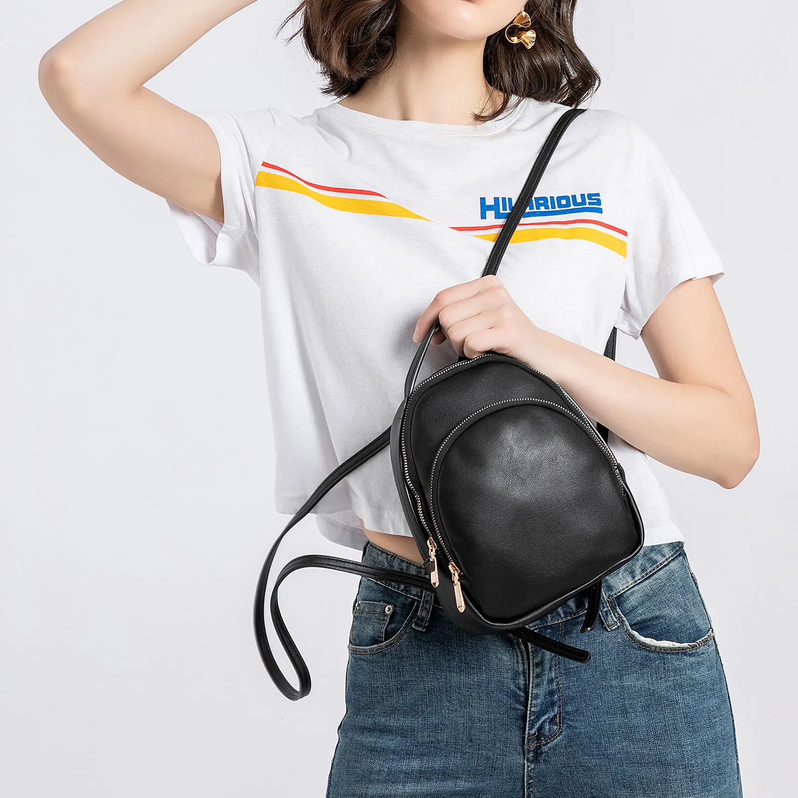 Mini Backpack for Women Travel Cute Purse and Shoulder Bag PU Leather Fashion Knapsacks 250807