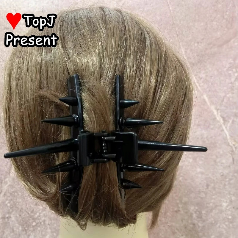 Subculture style Women's Gothic Lolita Harajuku Y2K Girls Hair accessories rivet Gifts teampunk personality hairpin Get caught 250814