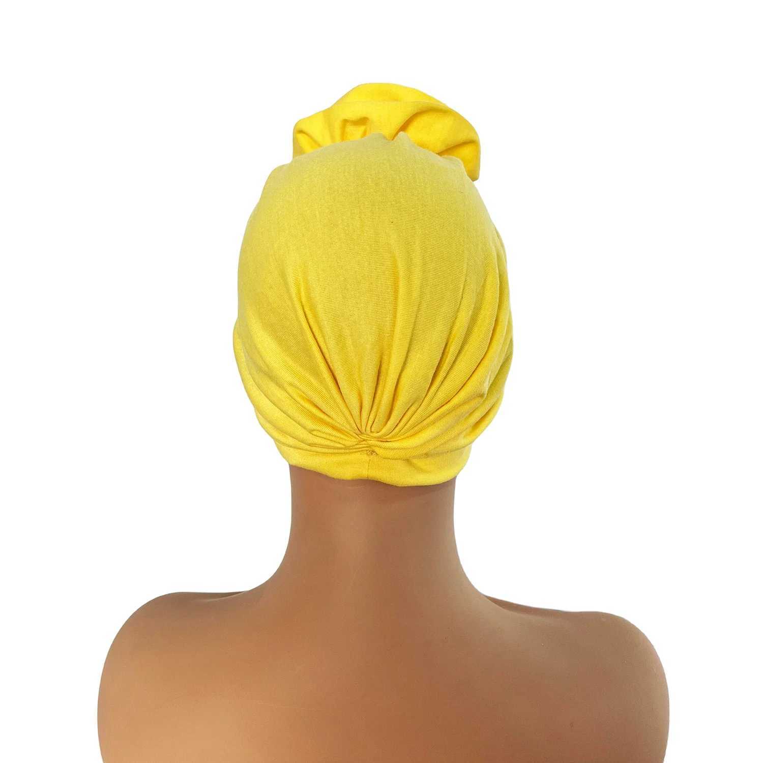 Ethnic Womens Hijabs Big Flower Turban Wrap Head Popular African Ladies Church Wedding Beanie Hat Multifunction Cap Accessories Z250808