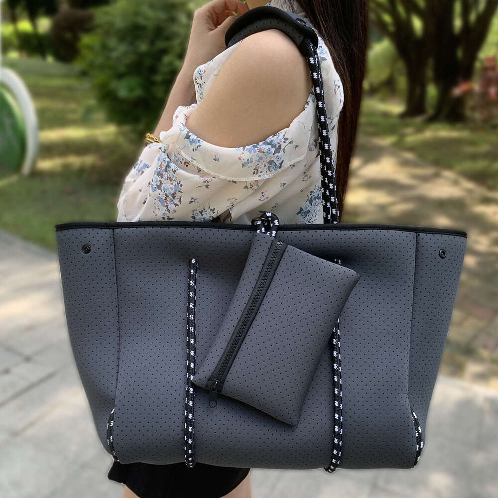 2025 New Diving Material Tote Crossbody Shoulder Outdoor Casual Large Capacity Handbag Beach Bag