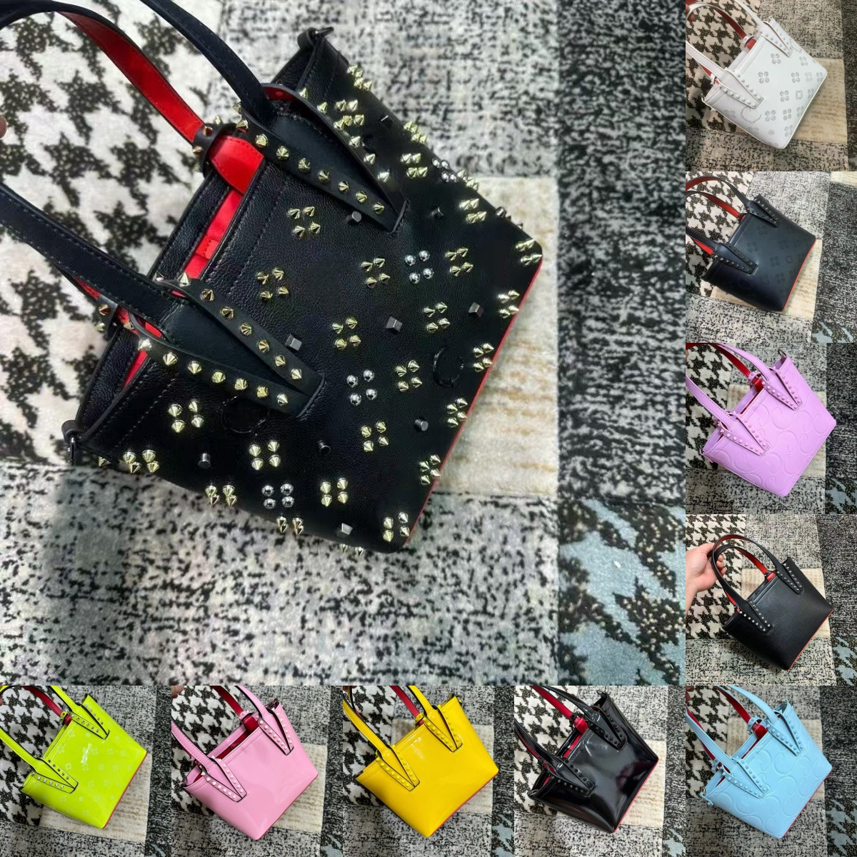 Light luxury summer new hot selling fashionable red bottom crossbody bag shopping bag shoulder tote bag