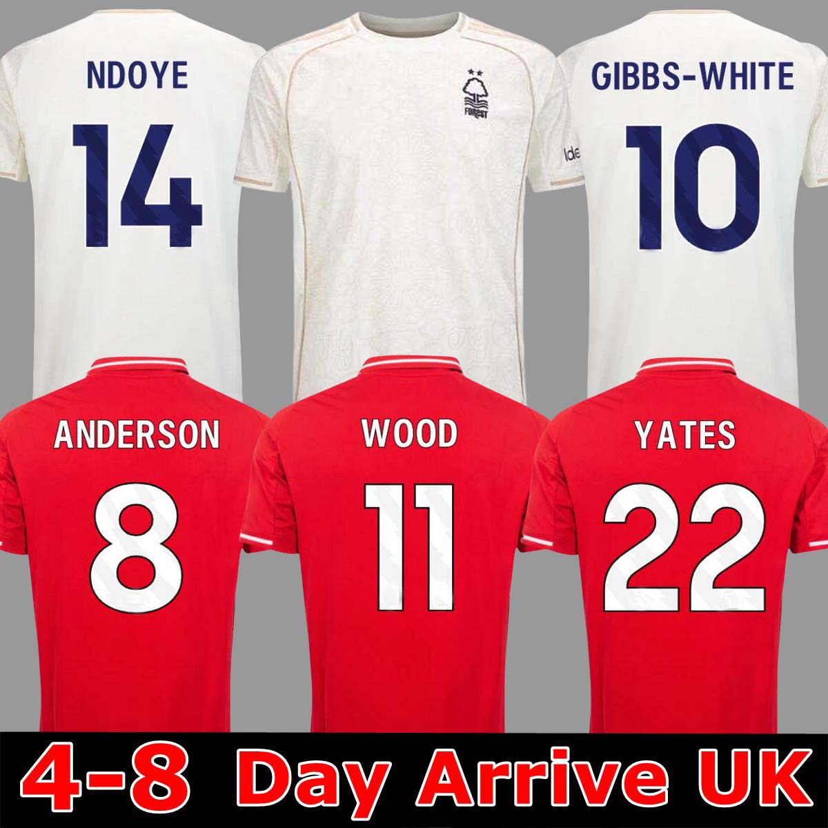 25 26 NoTTInghamS Forest LINGARD Soccer Jerseys GRABBAN Johnson Surridge 2025 2026 Men kids Forest Awoniyi AMEOBI KROVINOVIC ELANGA Football Shirts Men Kids Kit