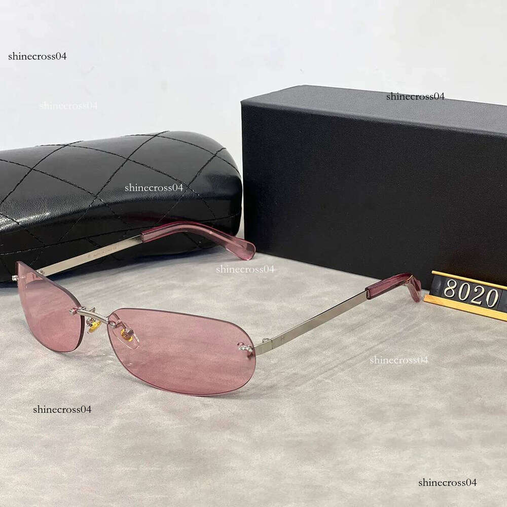 chan sunglasses Designer sunglasses for women Luxury rimless monogram glasses designer for women cc sunglasses Men's fashion High quality sunglasse 372