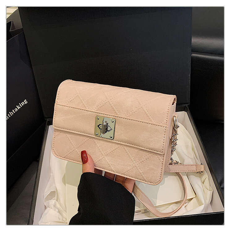 2025 bags New purse and wallet Lock Small Square High-end Fashion Luxury Chain Designer Crossbody Bag