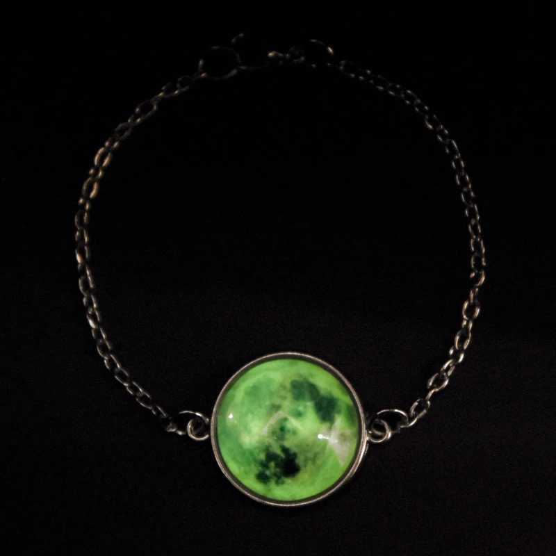 Birth Moon Bracelet Glow In The Dark Phase Chain Glowing Birthday Jewelry Lunar s Charm Jewelr Z250807