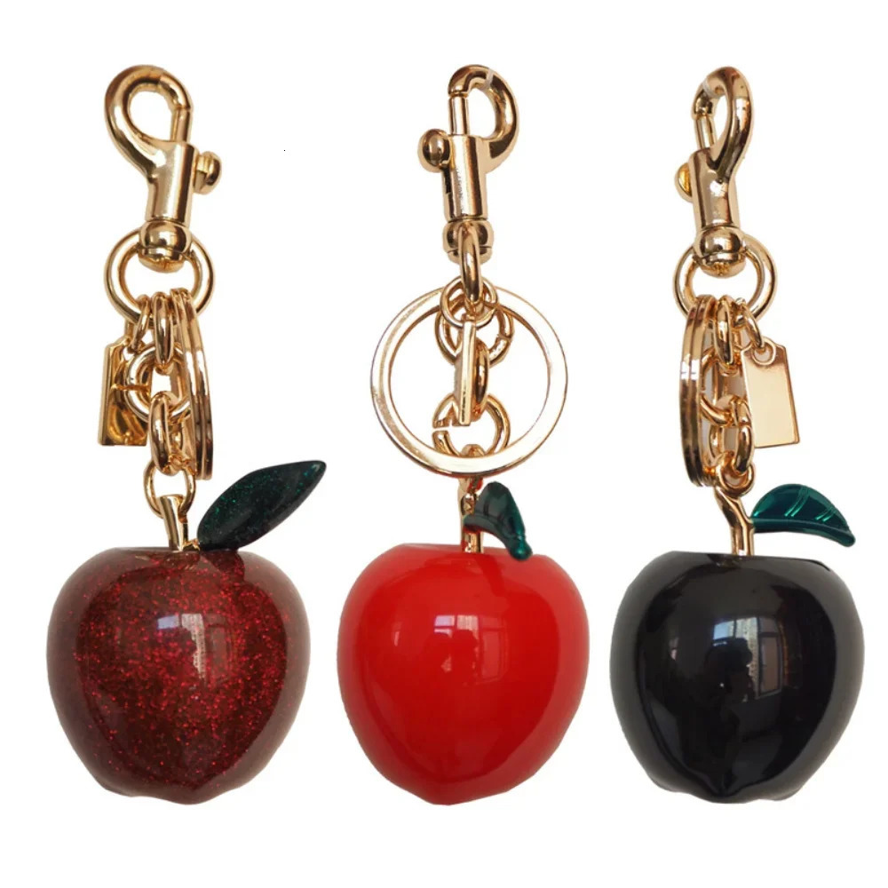 Apple Fruit Bag Charm Key Chain Accessory Purse Charm Gifts for Women 250807