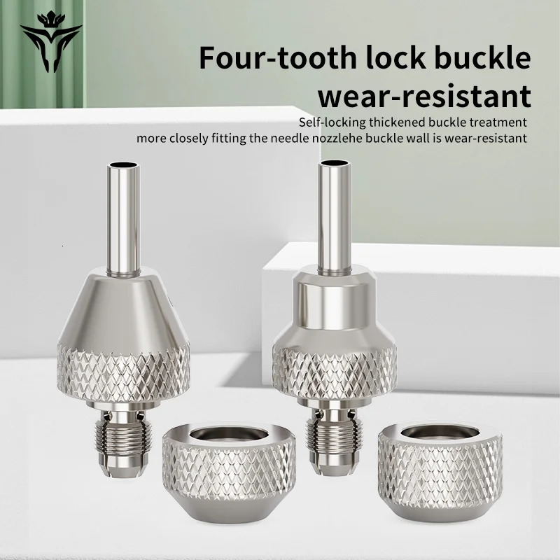 POPEIRONS 304 stainless steel tattoo machine with coarse flower self-locking handle 30/32mm in two styles 250805