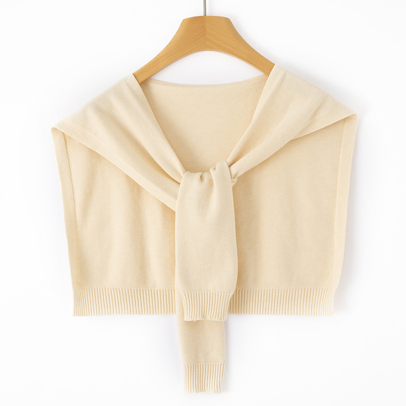 K1618 Candy-colored shawl for women, spring and autumn outerwear, solid color knitted shawl scarf, shoulder pad cape, air-conditioned room waistcoat t