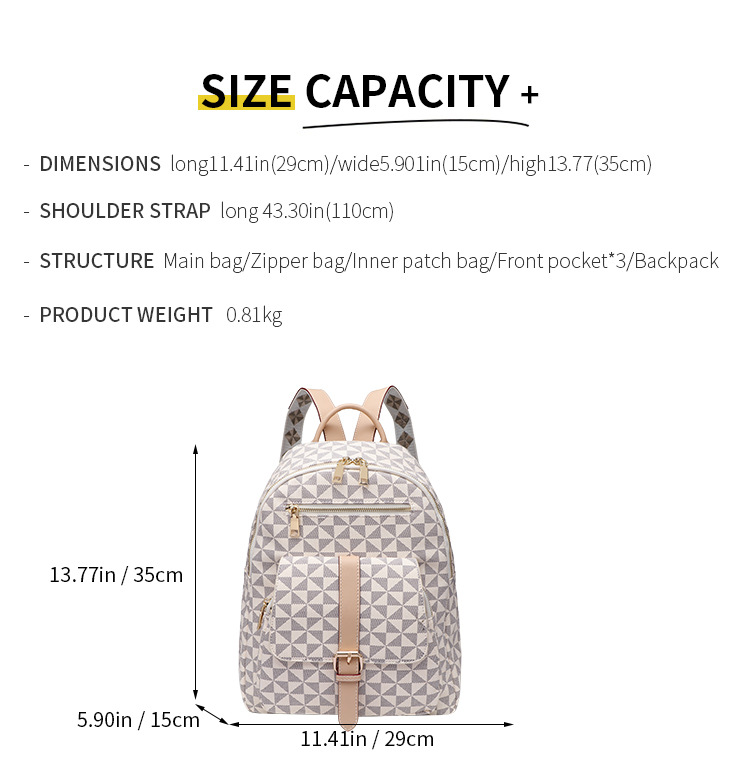 free shipping designer bags Style Designer bag for women Fashion bags Casual Travel Backpack Trendy Large Capacity Shoulder Bag