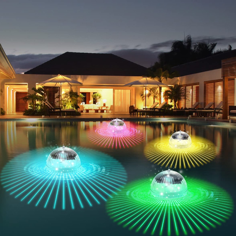 Solar Water Floating Magic Creative Ball Color Light Bathtub Pool Projection Lamp