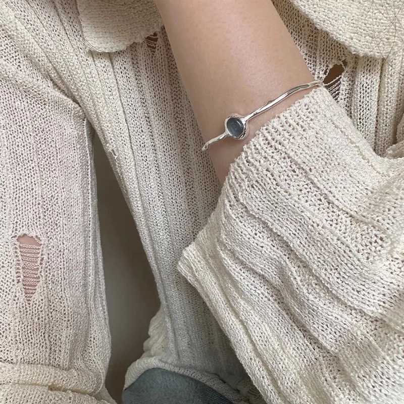 VENTFILLE 925 Sterling Silver Blue Crystal Bracelets for Women Trendy Irregular Branch Versatile Jewelry Party Gift Wholesale Z250807