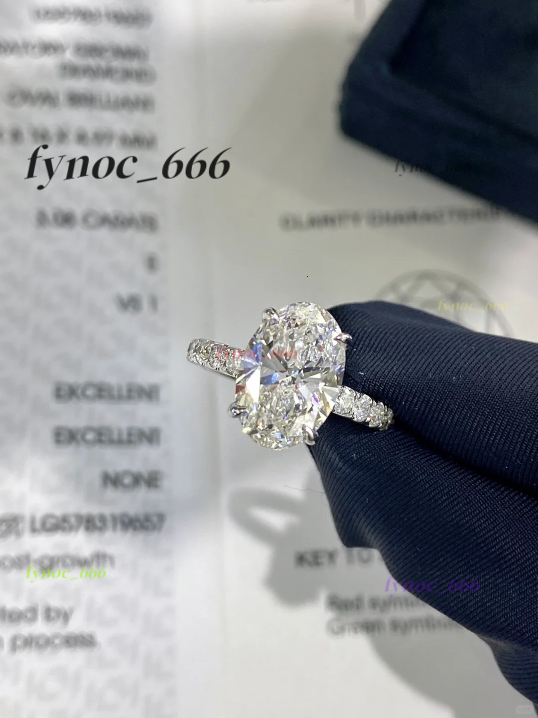 1CT-3CT Diamond Ring HPHT Grown in the Laboratory IGI Certified Lab Grown Diamond Jewelry Lab Diamond Engagement Ring