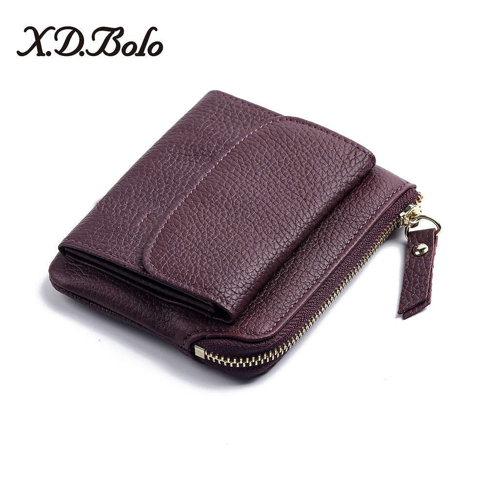 Cowhide Women's Purse New Mini Zipper Coin Bag Wallet designer wallet B5 B5