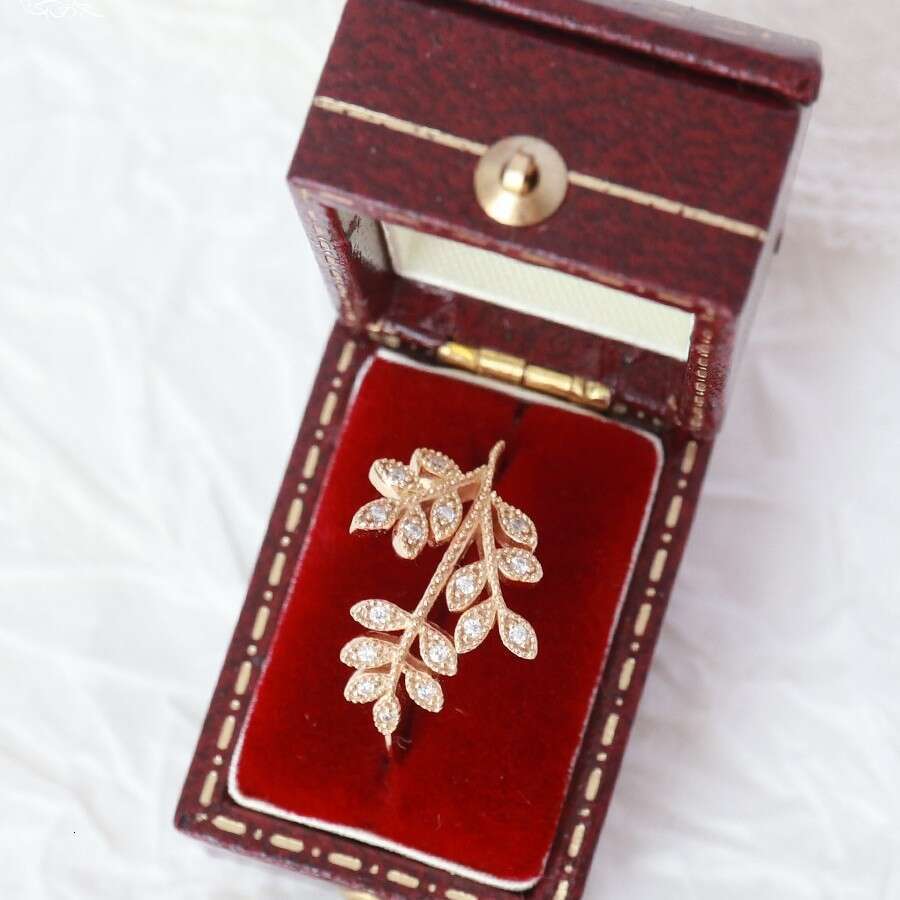 New Trendy Fashion Versatile Tree Branch for Women Ins Style Elegant Niche High-end Light Luxury Jewelry Women's Ring