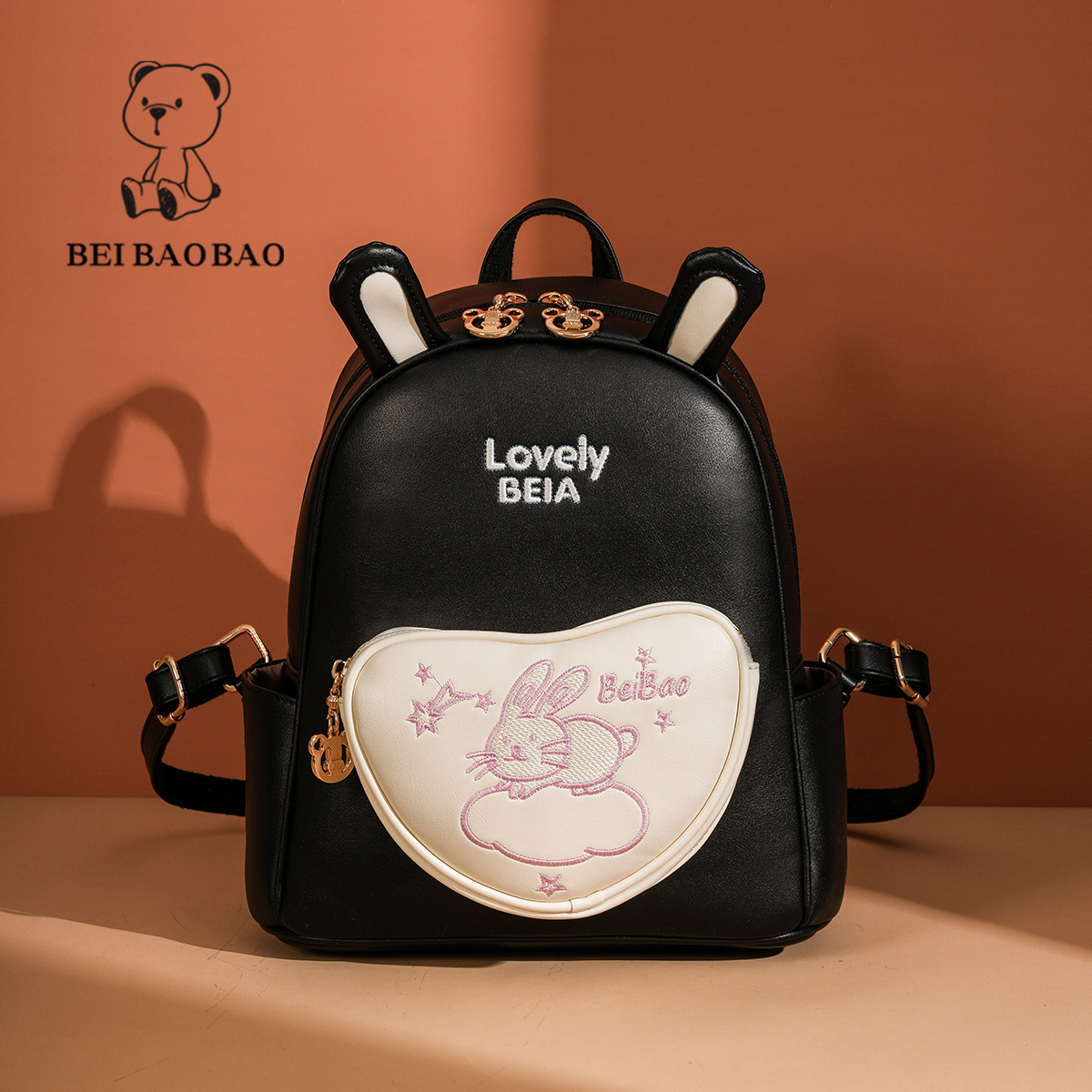 Fresh Sweet Cute Lady Color-Block Large Capacity Travel Backpack for Women ddmymoon