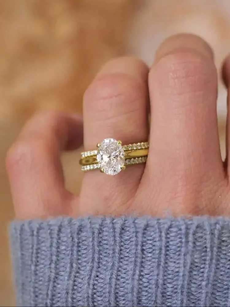 925 Sterling Silver Gorgeous Classic Shining Zircon Ring For Women Wedding Prom Party Luxury Fashion High Quality Fine Jewelry Y250808