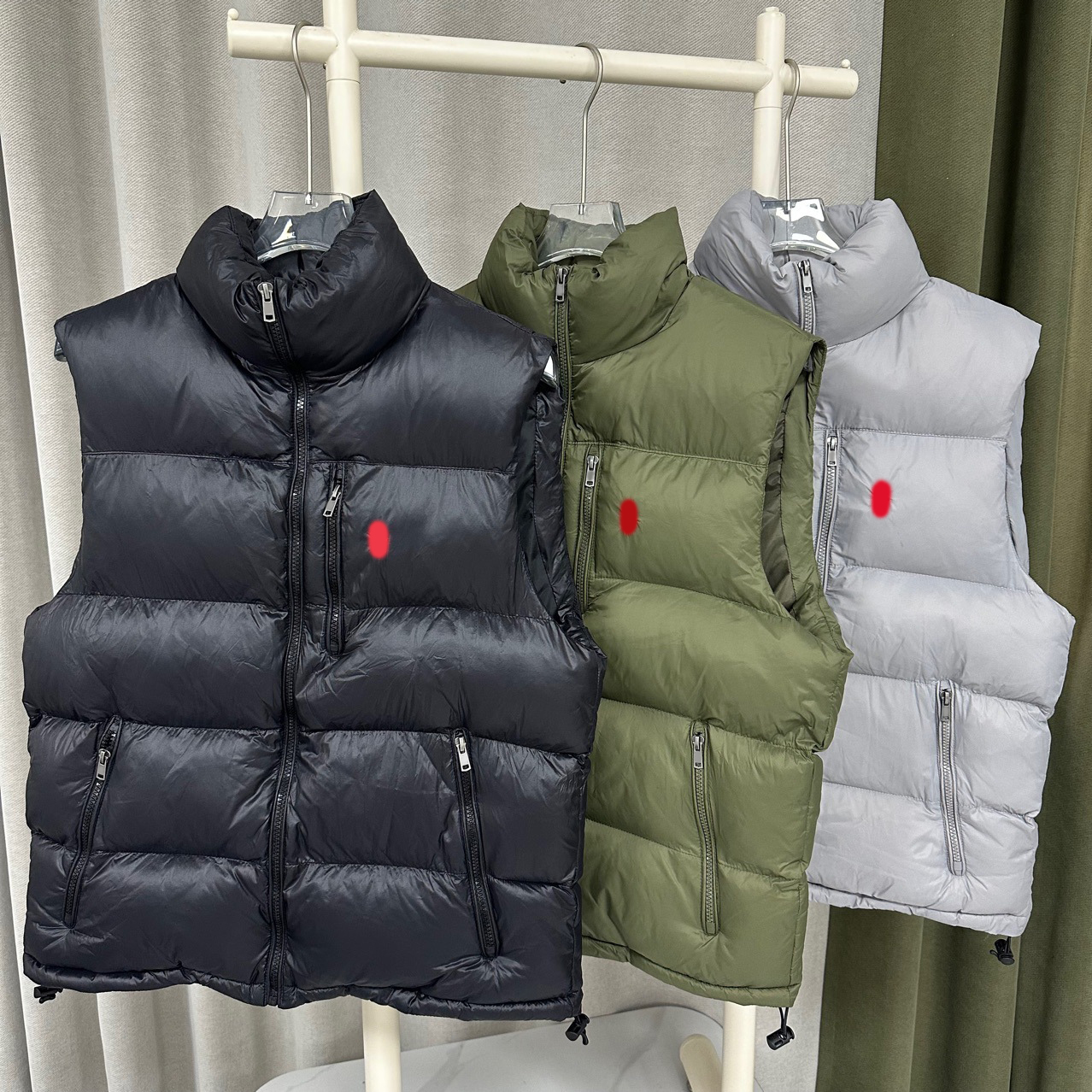 Designer Mens Vest Jacket Warm Windbreaker Sleeveless Jackets Coats Winter Waterproof Zipper Coat Autumn Stand-up Collar Casual Clothing