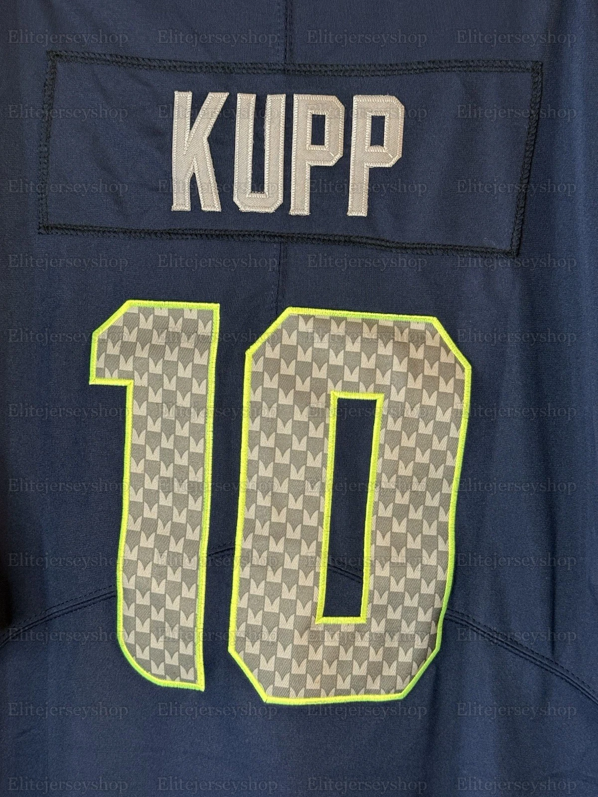 Custom Football Jerseys Cooper Kupp Darnold Smith-Njigba Walker III Love Any Name Number Embroidered Letter Number Design Polyester