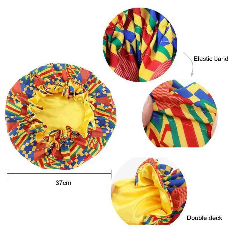 Women Satin Bonnet Hair Care Caps Sleeping Hat Turban Night Sleep Cap Floral Beanie Wrap Head Cover Hair Loss Elastic Muslim Z250808