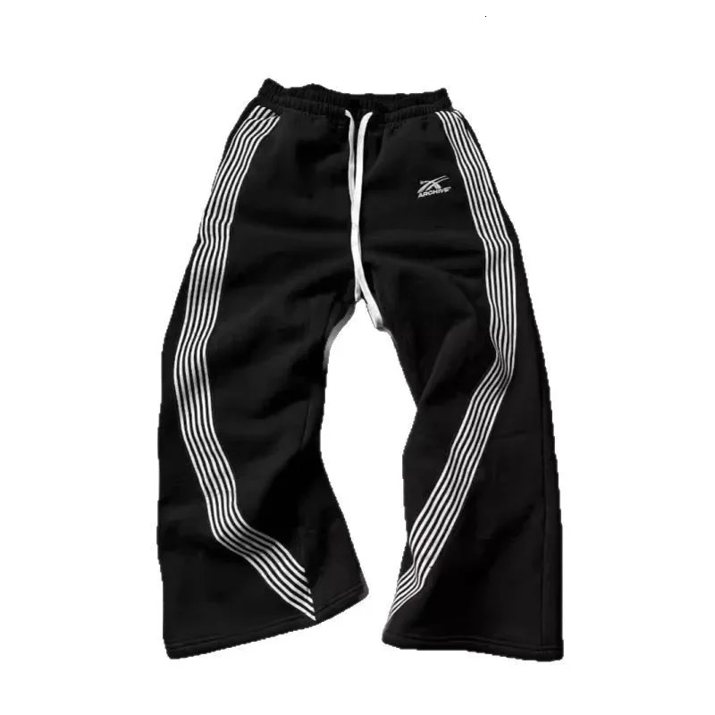 Fashionable Casual Loose Mens Sport Pants Outerwear High Street Straight Leg Large Size Male Pants Arrival Ins Trend 250805