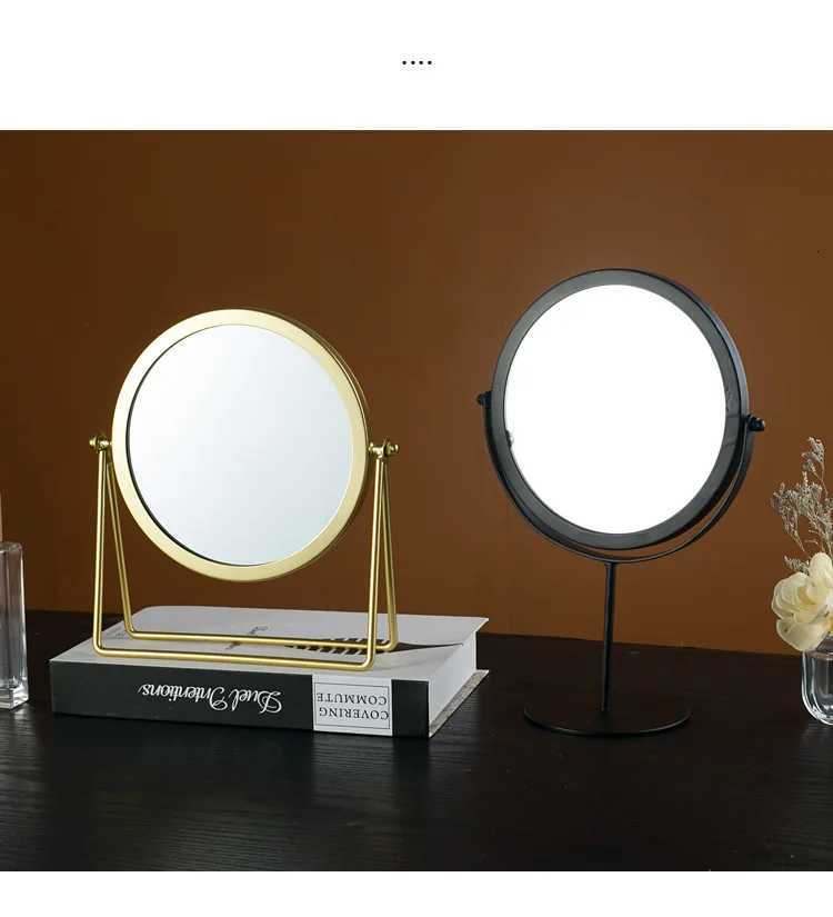Ins Nordic Style Cosmetics Mirror Portable Student Dormitory Desktop Home Dressing Mirror High-definition Compact Makeup Mirror Z250807