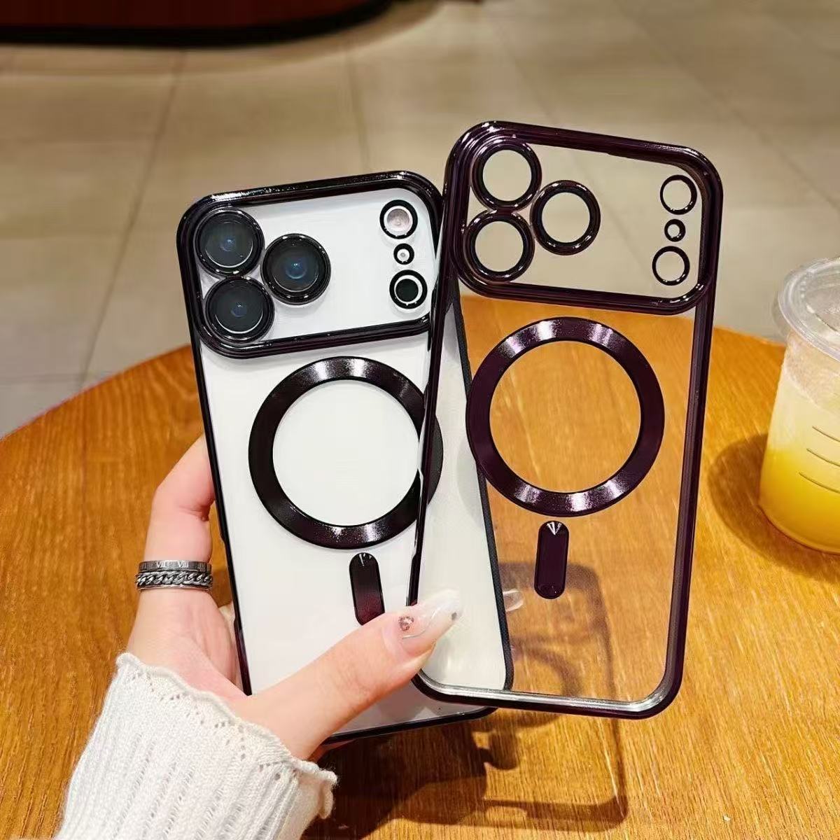 2025 Magsafe Magnetic Cases Soft TPU Silicone Shockproof Cover With Camera Lens Film Protector for iPhone 17 17air 15 14 13 12 11 X iPhone 16 16pro 16plus 16 pro max